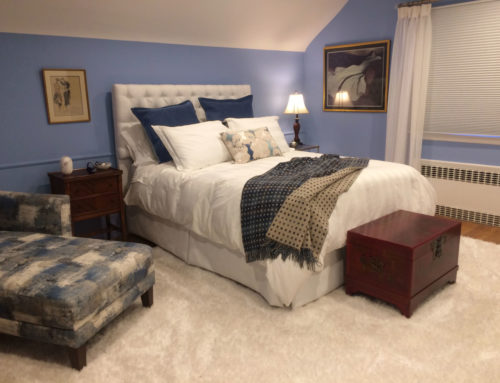 Blue and White Bedroom from Start to Finish