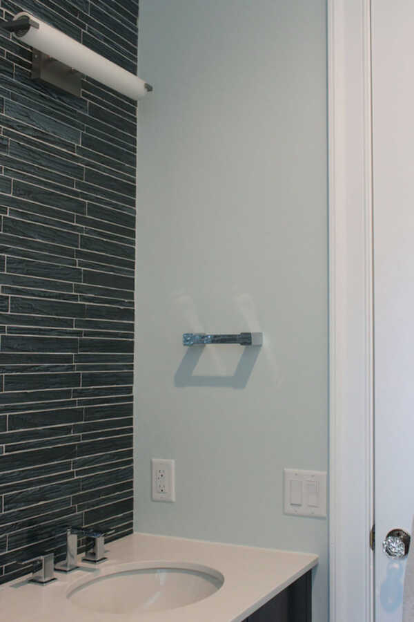 Light Blue/Green Bathroom